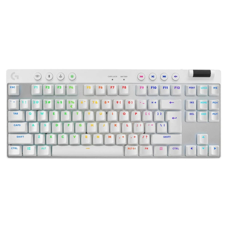 Logitech G Pro X TKL Wireless Mechanical Keyboard - White - لوحة مفاتيح
